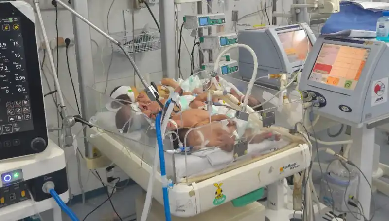 Gazzeli Doktorlar Deprem Gibi Durumla Yüz Yüze: "Bebekler Aynı Kuvözde Büyütülüyor!"