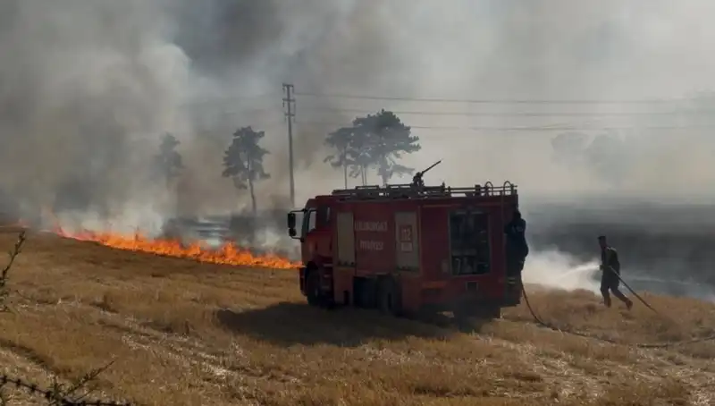 Kırklareli'nde Anız Yangını: Yangın Kontrol Altına Alındı Ama Zarar Büyük!