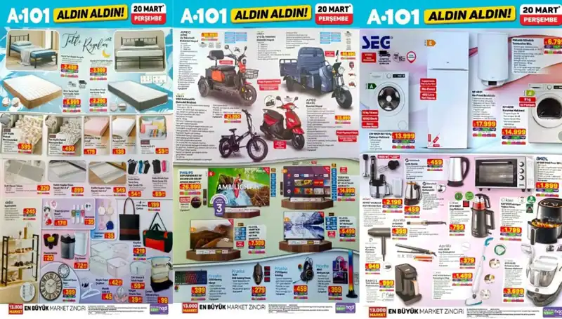 A101 Aktüel Kataloğu: 20 Mart'ta Kaçırılmayacak Fırsatlar Sizleri Bekliyor!