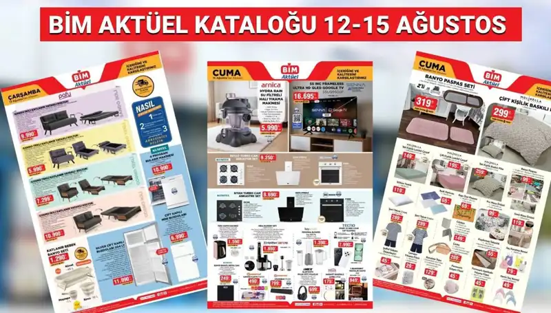 BİM'de 12-15 Ağustos 2025 Aktüel Kataloğu: Termos ve Drone Gibi Yenilikler