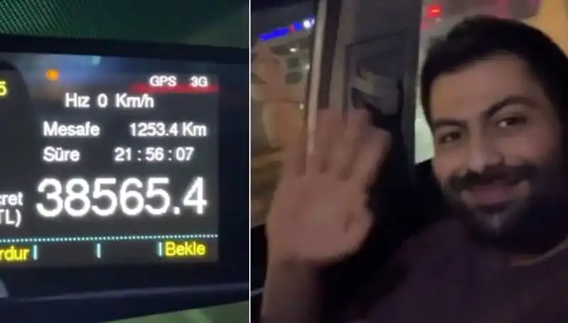 22 Saat Süren Eşsiz Yolculuk: Taksimetre Durdurulmadan Şehri Tuttu!